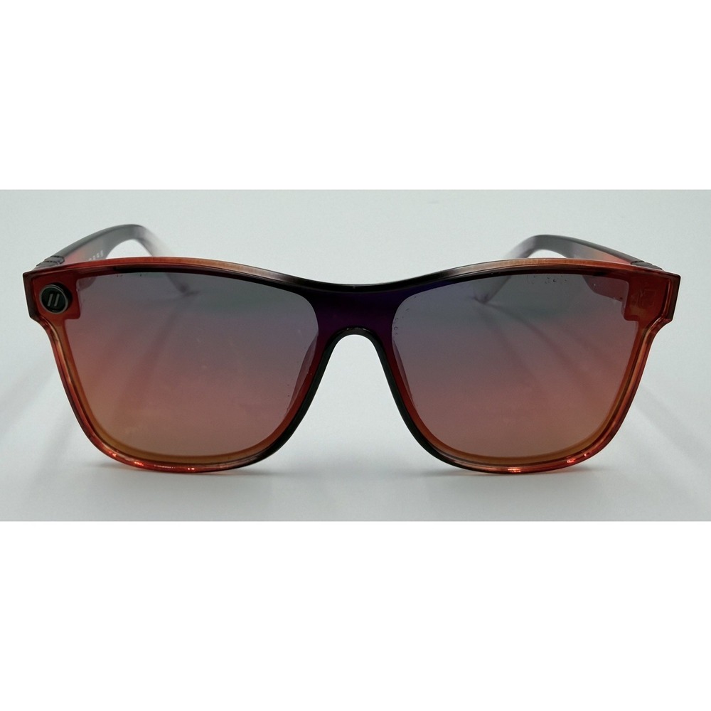 Blenders Millenia X2 Polarized Sunglasses Phoenix Fire Red Black Fade Mirrored